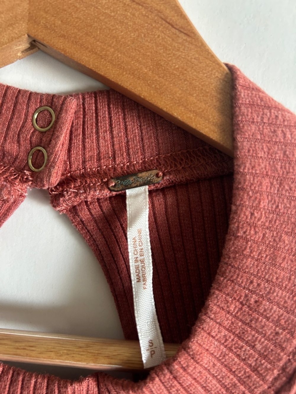 Free People Ribbed Tank Top - Rust - Picture 2 of 8